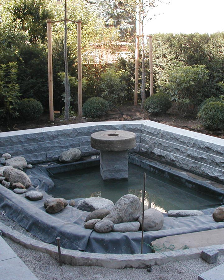 Teichanlage im Garten