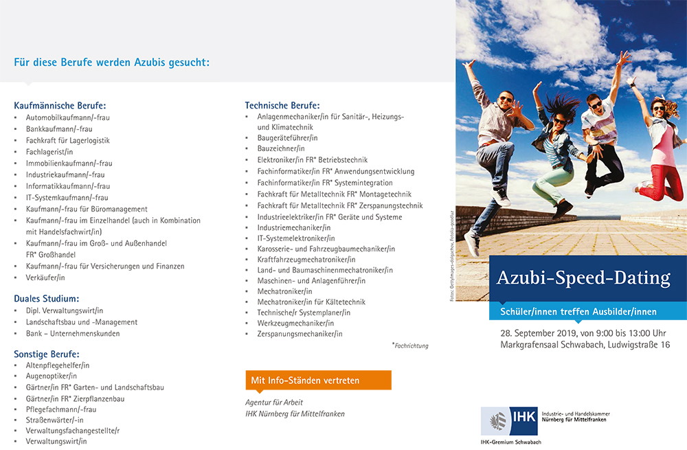 Messe für Auszubildende in Schwabach