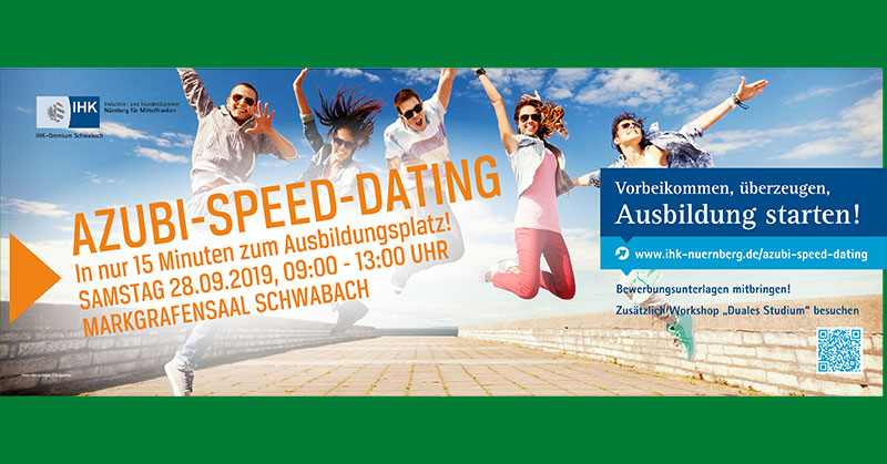 Azubi-Speed-Dating am 28.9.2019 in Schwabach