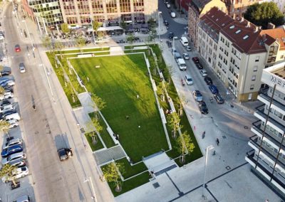 Nelson-Mandela-Platz nach der Umgestaltung