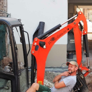 Bagger bei Jung Garten- und Landschaftsbau