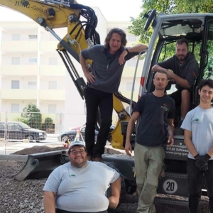 J&uuml;rgen Jung mit Team